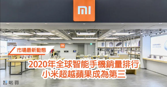 【最新動態】2020年全球智能手機銷量排行 小米超越蘋果成為第三