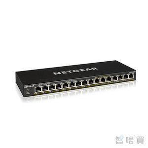 NETGEAR GS316PP - 16 端口千兆 POE+ 交換機 (183W)