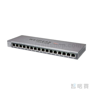 NETGEAR GS116E 16埠桌上型金屬外殼交換器